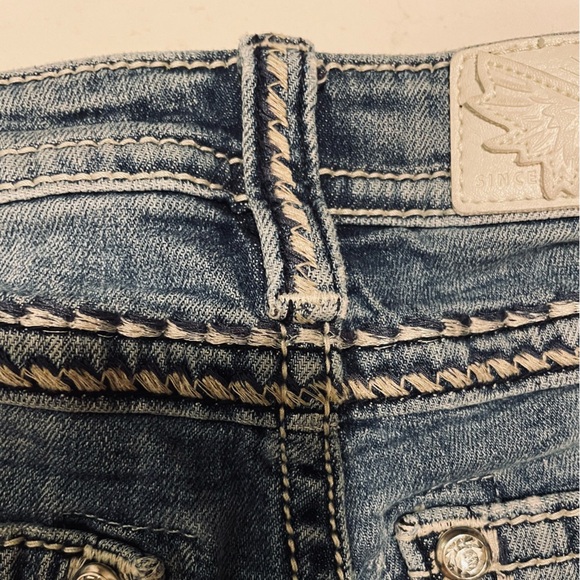 Miss Me Blue Denim Shorts - Picture 7 of 12